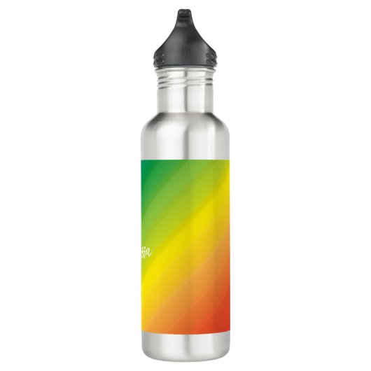 Ombre Rainbow LGBTQ Pride Colorful Waterfles (Rechts)