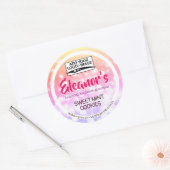 Ombre Rainbow Logo Cake Product Packaging Label (Envelop)