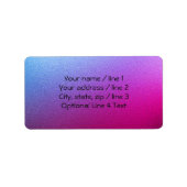 Ombre Rainbow Metallic | Eigen bladwijzer Etiket (Voorkant)