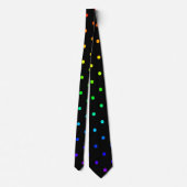 Ombre Rainbow Polka Dots Gradient kleurrijk Stropdas (Achterkant)