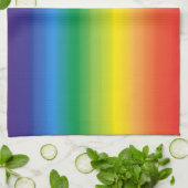 Ombre Rainbow Pride House Flag Theedoek (Gevouwen)