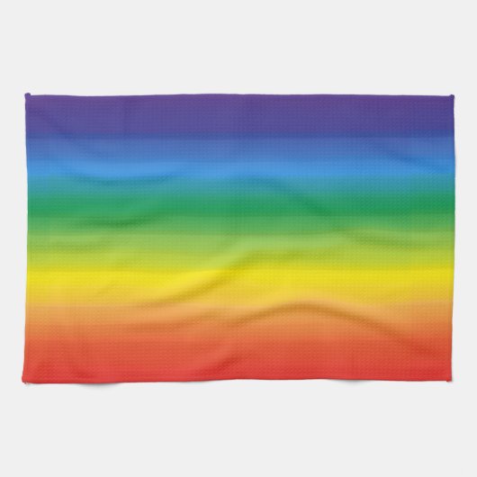 Ombre Rainbow Pride House Flag Theedoek (Horizontaal)