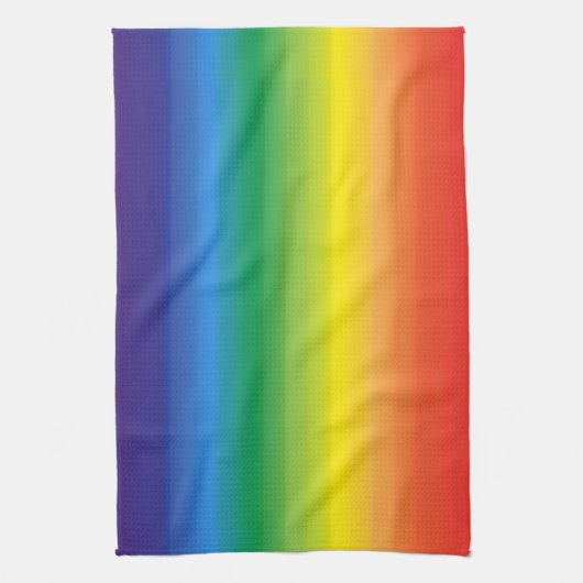 Ombre Rainbow Pride House Flag Theedoek (Verticaal)