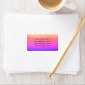 Ombre Rainbow Sunset | Shimmery Bookplate-labels Etiket (Insitu)