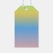 Ombre Rainbow Yellow Blue Pink Wedding Cadeaulabel (Achterkant)