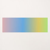 Ombré Rainbow Yellow Blue Yoga Mat (Achterkant (horizontaal))