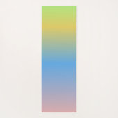 Ombré Rainbow Yellow Blue Yoga Mat (Achterkant)