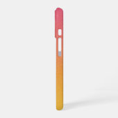 Ombre Red Personalize Quote & Naam iPhone Case 16 Hoesje (Linkerkant)