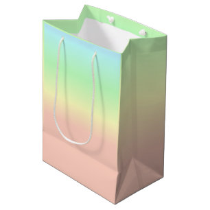 Ombre Regenboog Abstract Pastel Patroon Medium Cadeauzakje