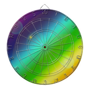 ombre regenboog dartbord