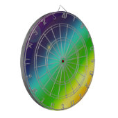 ombre regenboog dartbord (Voorkant Links)