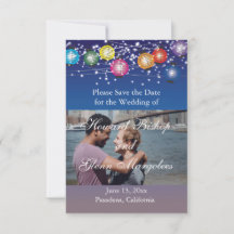 Ombre Regenboog Lantaarns FOTO De datum opslaan