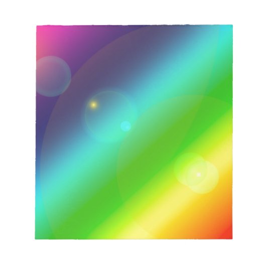 ombre regenboog notitieblok (Voorkant)