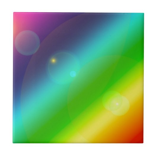 ombre regenboog tegeltje (Voorkant)