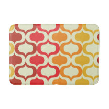 Ombre Retro Ogee in Oranje, Tangerine en Rood