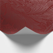 Ombré Rich Red Classic William Morris Floral Cadeaupapier (Hoek)