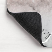 Ombre Roos Gold Glitter Classic Marble Muismat (Hoek)