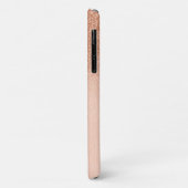 Ombre Roos Gold Glitter Fading Monogram Case-Mate iPhone Case (Achterkant/links)