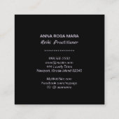 ** Ombre Roze Blauw Reiki Practitioner Master Vierkante Visitekaartje (Achterkant)