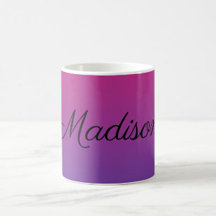 Ombre Roze en Paars Koffiemok