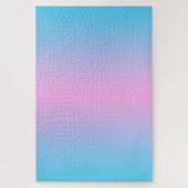 Ombre Roze en Sky Blue Gradient Legpuzzel (Verticaal)