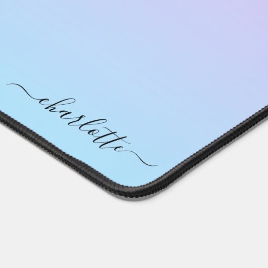 Ombré Roze en Turquoise Gradient Bureaumat (Hoek)