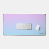 Ombré Roze en Turquoise Gradient Bureaumat (Keyboard & Muis)