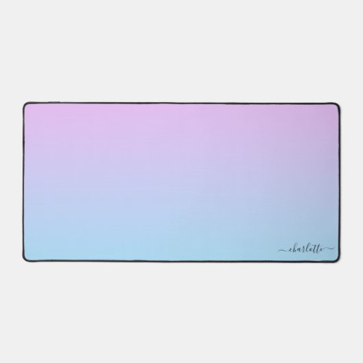 Ombré Roze en Turquoise Gradient Bureaumat (Voorkant)