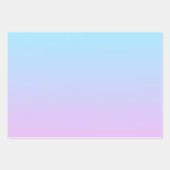 Ombré Roze en Turquoise Gradient Inpakpapier Vel (Voorkant 2)