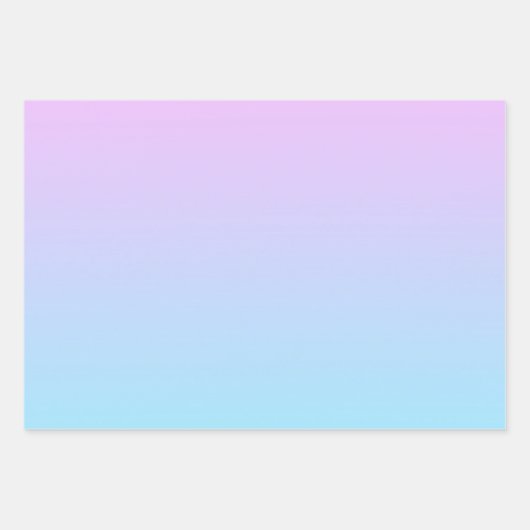 Ombré Roze en Turquoise Gradient Inpakpapier Vel (Voorkant)
