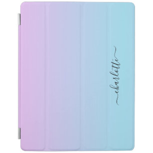 Ombré Roze en Turquoise Gradient iPad Cover
