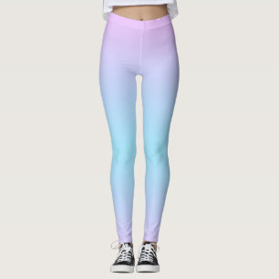 Ombré Roze en Turquoise Gradient Leggings