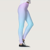 Ombré Roze en Turquoise Gradiënt Leggings (Rechts)
