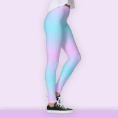 Ombré Roze en Turquoise Gradient Leggings