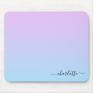 Ombré Roze en Turquoise Gradient Muismat