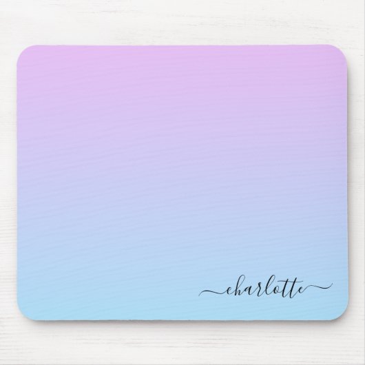 Ombré Roze en Turquoise Gradient Muismat (Voorkant)