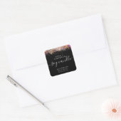 Ombre roze Glitter Soy Candle Label (Envelop)