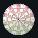 Ombre roze groen en wit dartbord<br><div class="desc">Ombre Roze Groen en Witte Dart Board</div>
