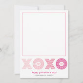 Ombre roze HOHO Galentines Dag hart foto Feestdagenkaart (Voorkant)