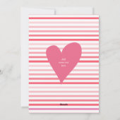 Ombre roze HOHO Galentines Day twee foto's Feestdagenkaart (Achterkant)