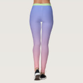 Ombre Roze Paarse Elegant  Leggings (Achterkant)