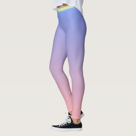 Ombre Roze Paarse Elegant  Leggings (Links)