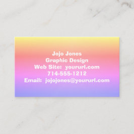 Ombre Roze Paarse Regenboog 4Adrian Visitekaartje