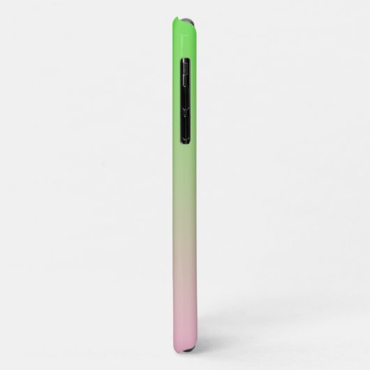 Ombre Roze tot Lime Green Case-Mate iPhone Case (Achterkant/links)