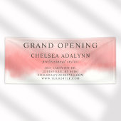 Ombre roze Waterverf minimalistische bedrijfsbanne Spandoek