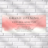 Ombre roze Waterverf minimalistische bedrijfsbanne Spandoek