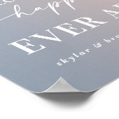 Ombre roze Welkom bij ons, altijd na het onderteke Poster (Hoek)