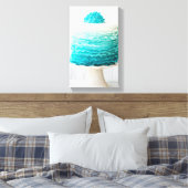 Ombre ruffle cake canvas afdruk (Insitu (Slaapkamer))