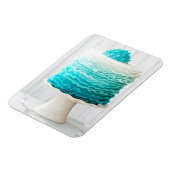 Ombre ruffle cake magneet (Linkerzijde)