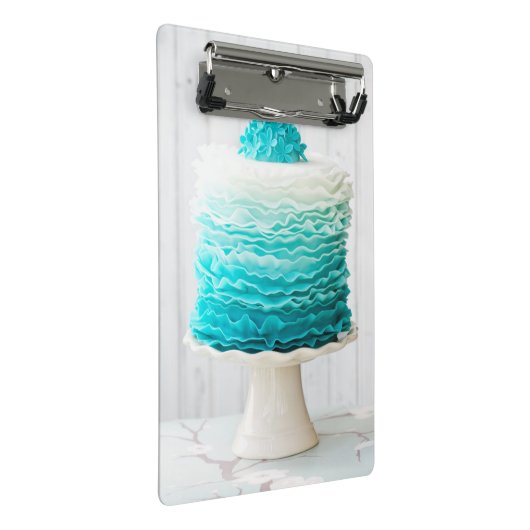 Ombre ruffle cake mini klembord (Schuin)